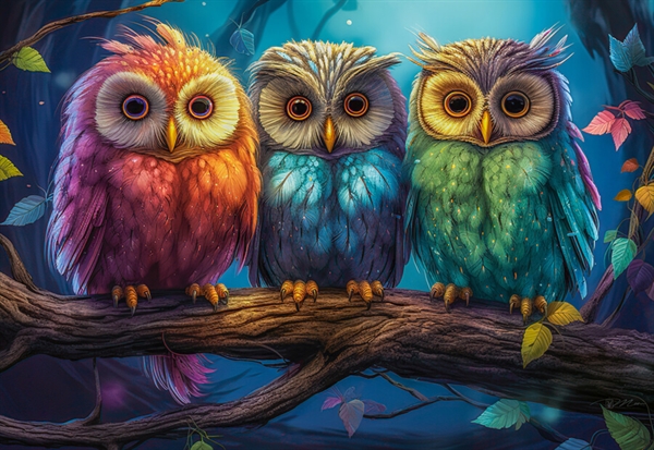Billede af Three Little Owls