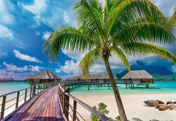 Se Paradise Beach, Bora Bora (UFT) hos Puzzleshop