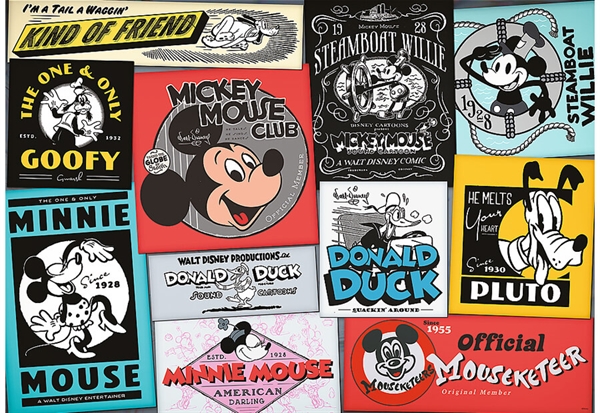 Se Disney Retro Posters (UFT) hos Puzzleshop