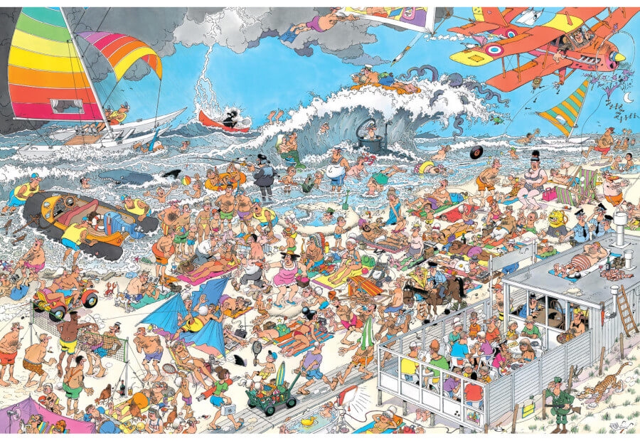 Jan van Haasteren At the beach (1500) - Limited edition