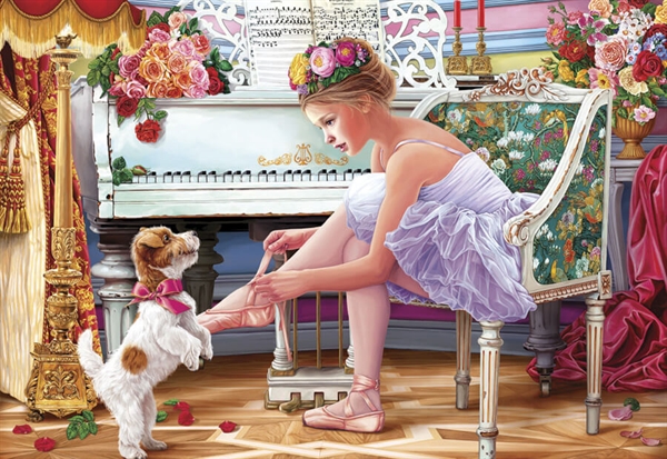 Se Ballerina and her Puppy hos Puzzleshop