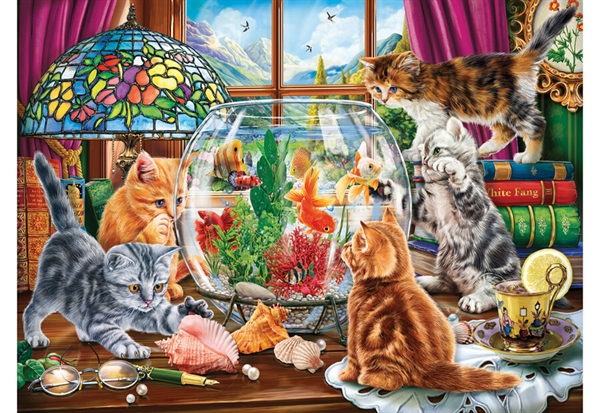 Se Kittens and Aquarium hos Puzzleshop