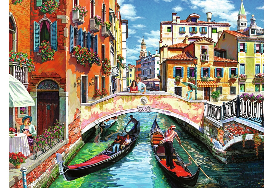 Ravensburger Puslespil - Venedig - 100 Brikker