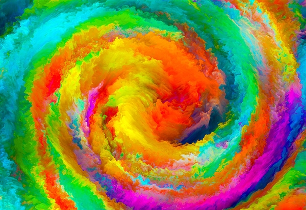 Billede af Colorful Gradient Swirl