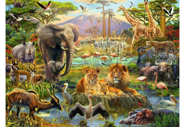 Se Animals of the Savanna hos Puzzleshop