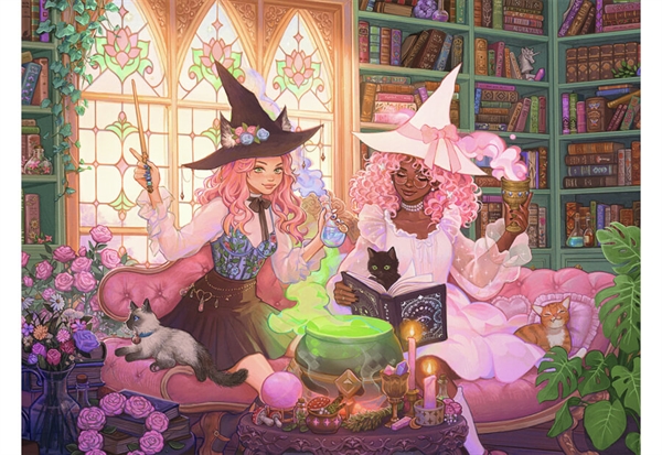 Billede af Enchanting Library hos Puzzleshop