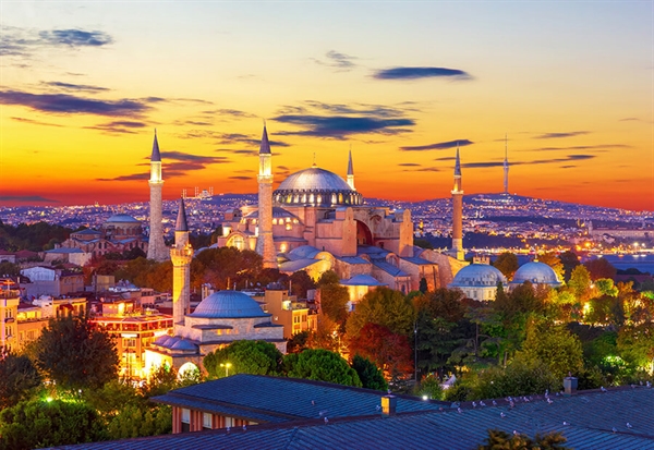 Se Hagia Sophia at Sunset, Istanbul hos Puzzleshop