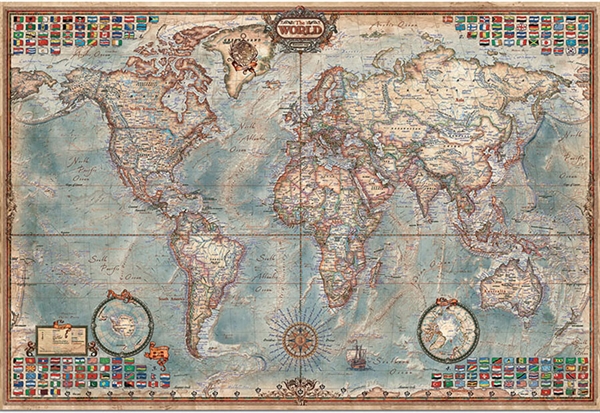 Se The World Executive Map hos Puzzleshop