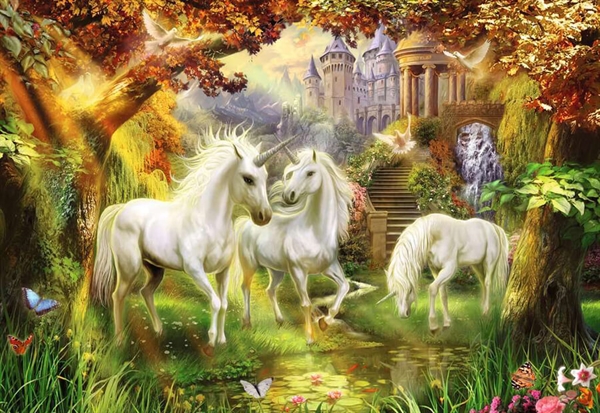 Billede af Unicorns in the Forest hos Puzzleshop