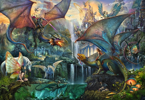 Billede af Magic Forest - Dragon hos Puzzleshop