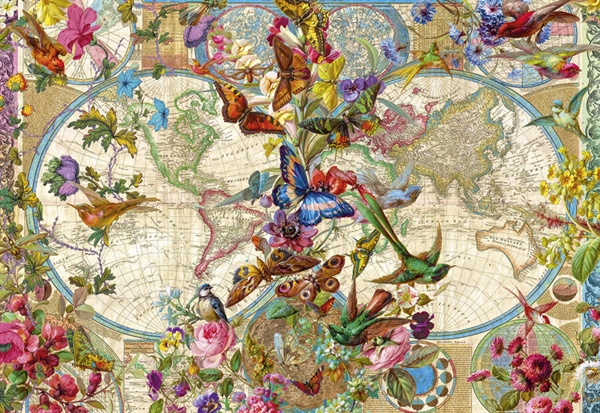 Billede af Flora and Fauna World Map