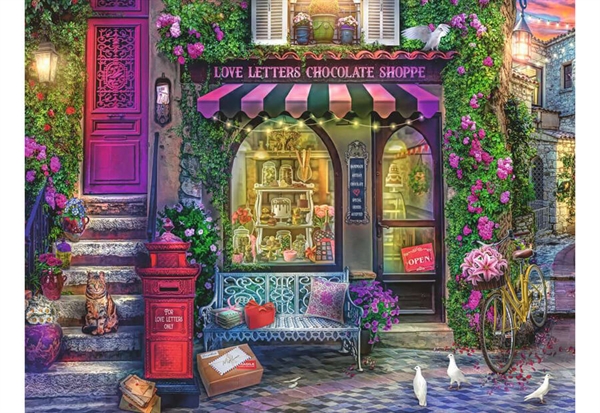 Billede af Love Letters Chocolate Shop hos Puzzleshop