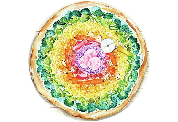 Se Circle of Colors - Pizza hos Puzzleshop