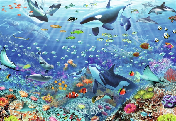 Se Colourful Underwater World hos Puzzleshop