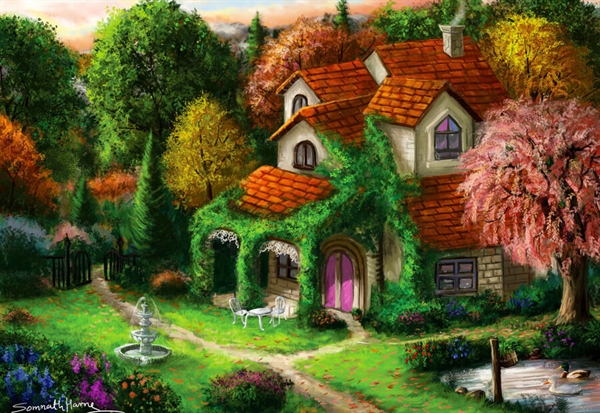 Se Cottage in the Forrest hos Puzzleshop