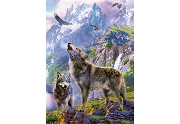 Billede af Wolves in the Rocks hos Puzzleshop