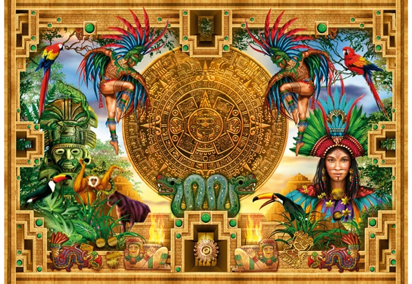 Billede af Aztec Mayan Montage hos Puzzleshop