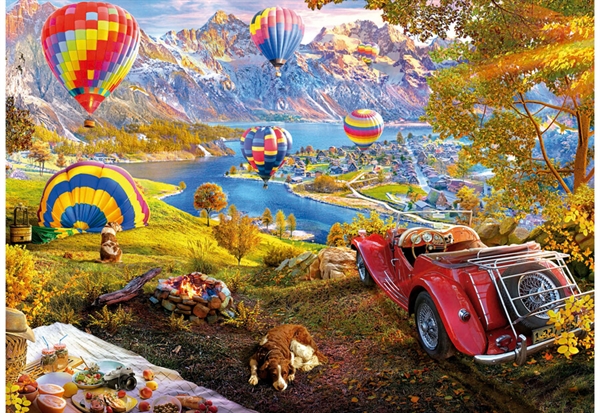 Se Hot Air Balloon Valley hos Puzzleshop