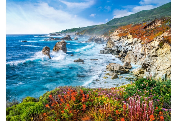 Se Big Sur Coastline, California, USA hos Puzzleshop