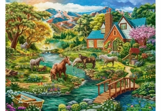 Idyllic House with Horses