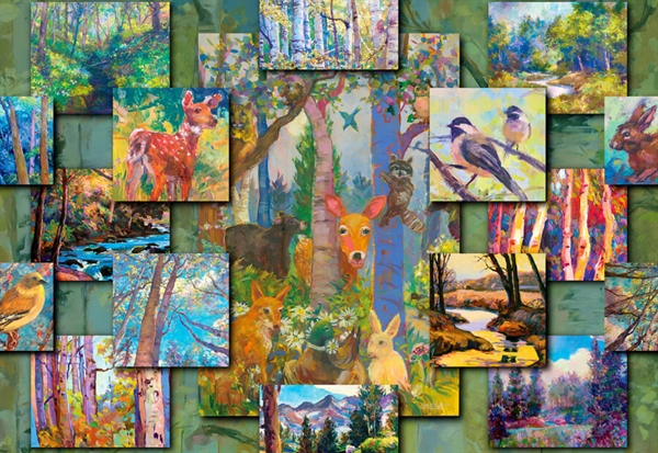Se Woodland Collage hos Puzzleshop