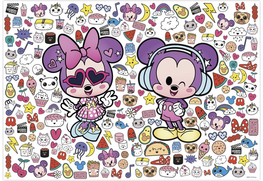 Educa - Mickey And Friends Puzzle - 300 Brikker - Disney Kawaii