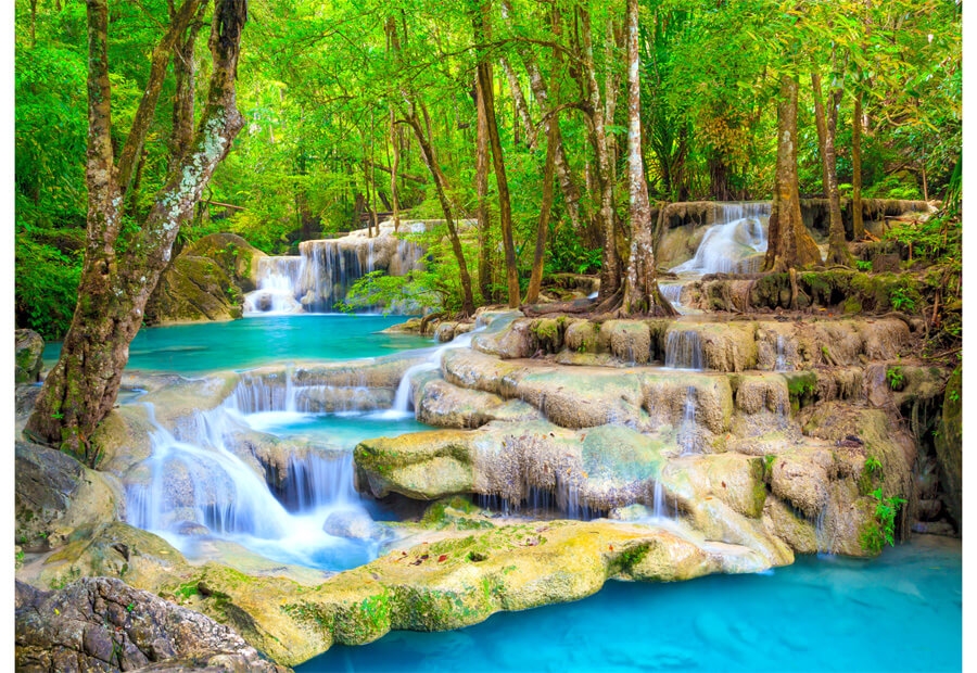 Turquoise Waterfall, Thailand