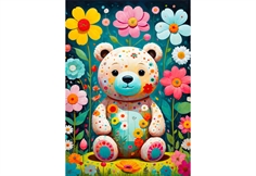 Flower Teddy Bear