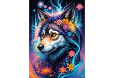 Magical Wolf Portrait