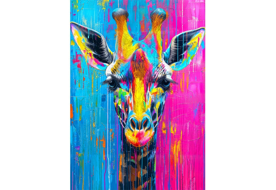 Painted Giraffe
