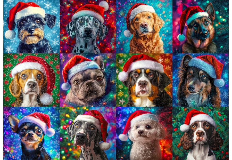 Santa Dogs