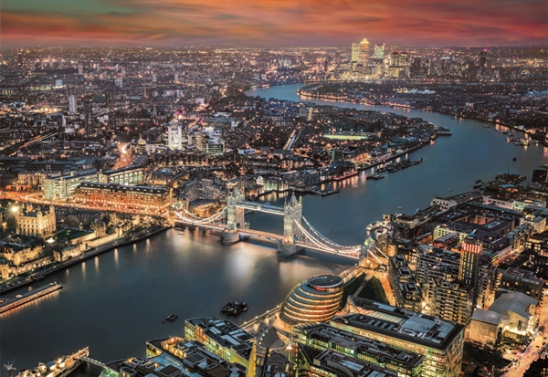 Billede af Aerial view of London hos Puzzleshop