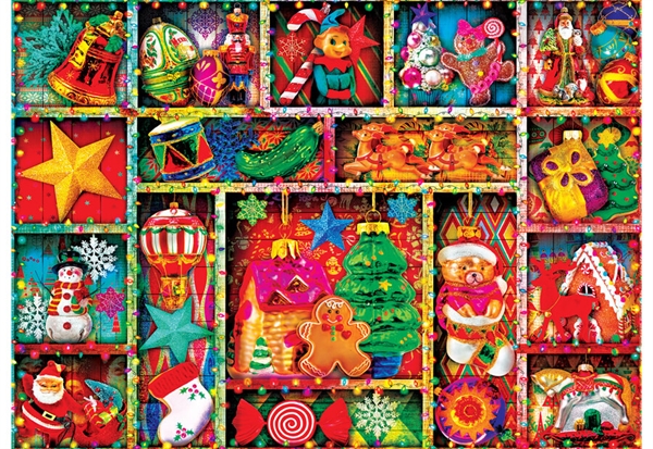 Se Christmas Ornaments (Glitter) hos Puzzleshop