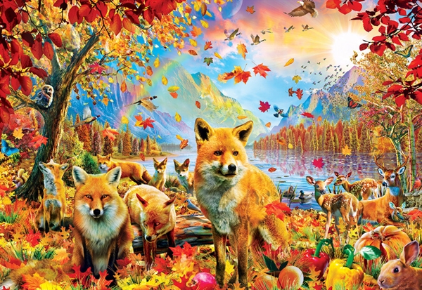 Se Foxes and Friends hos Puzzleshop