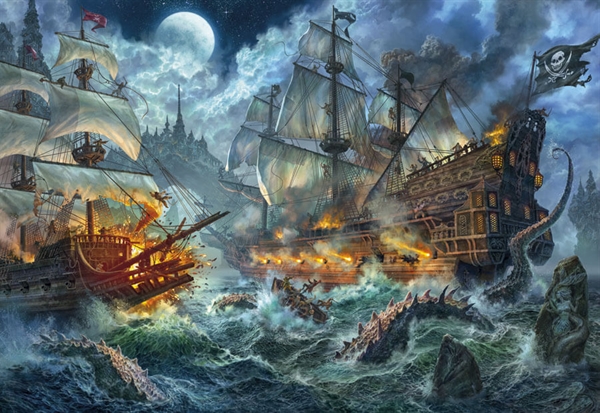 Billede af Pirates Battle hos Puzzleshop