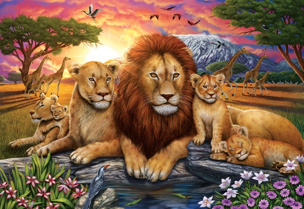 Se Lion Family hos Puzzleshop