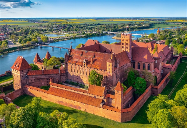 Billede af View of The Malbork Castle, Poland