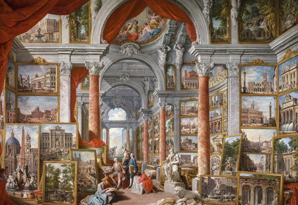 Billede af Picture Gallery with Views of Modern Rome