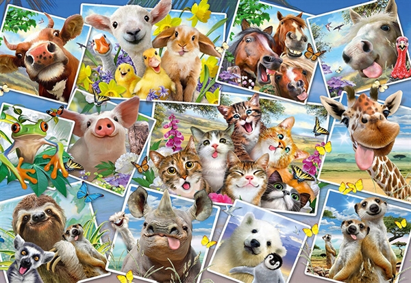 Se Animal Selfies hos Puzzleshop