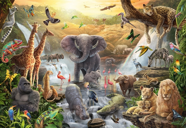 Se Animals in Africa hos Puzzleshop