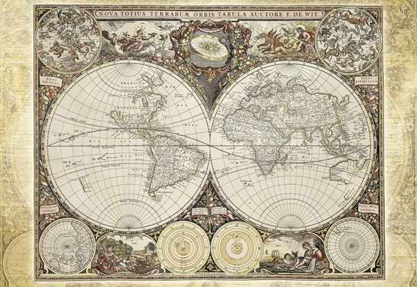 Billede af Old World Map