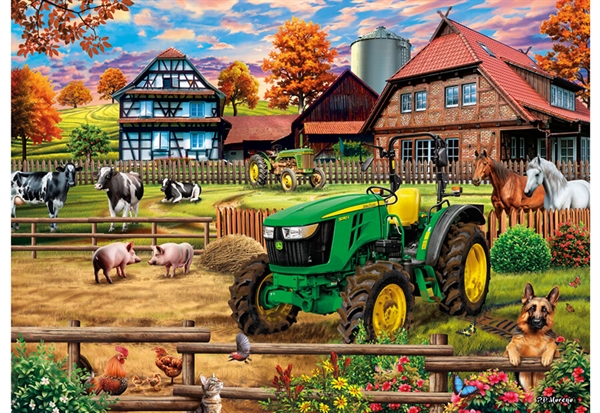 Se John Deere - Farm with Tractor hos Puzzleshop