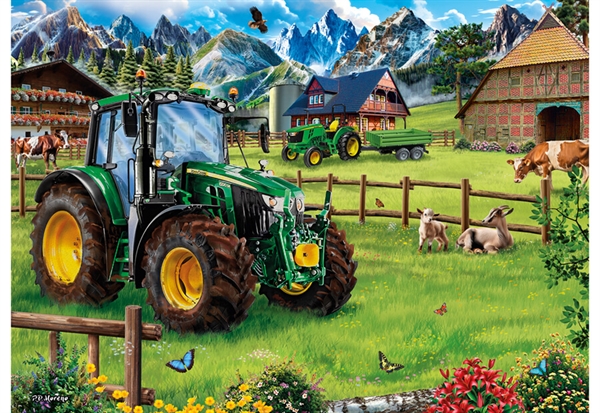 Se John Deere - Alpine Pass with Tractor hos Puzzleshop