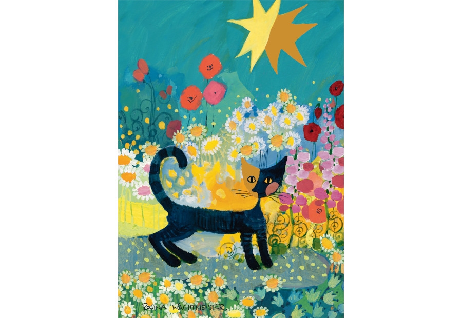 Cat in a Sea of Blossom