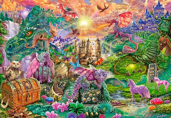 Se Enchanted Dragon Kingdom hos Puzzleshop