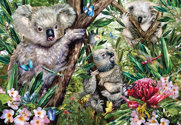Se Cute Koala Family hos Puzzleshop