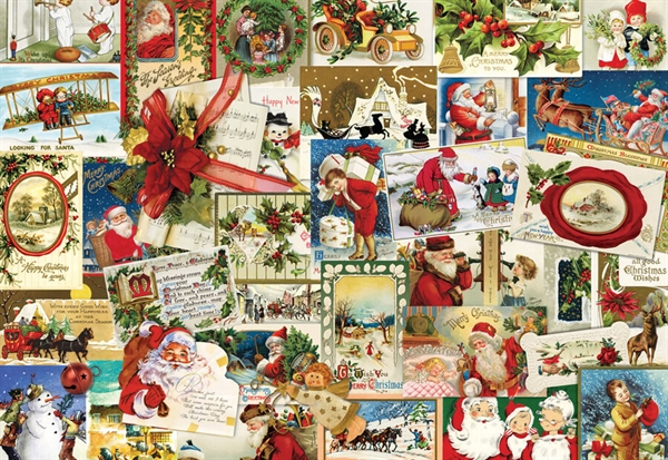 Se Vintage Christmas Cards hos Puzzleshop