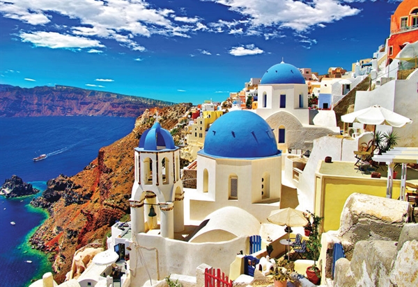 Se Oia, Santorini, Greece hos Puzzleshop