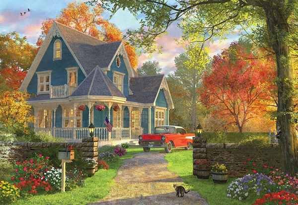 Se The Blue Country House hos Puzzleshop