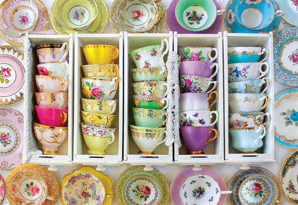 Se Colorful Tea Cups hos Puzzleshop